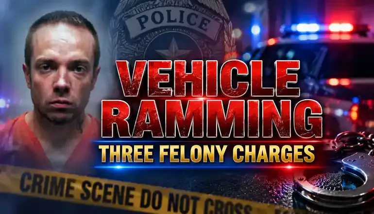 Cameron man faces three felonies in alleged motel vehicle ramming