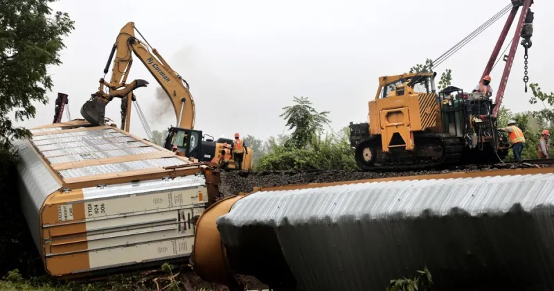 How often do trains derail in the St. Louis area?
