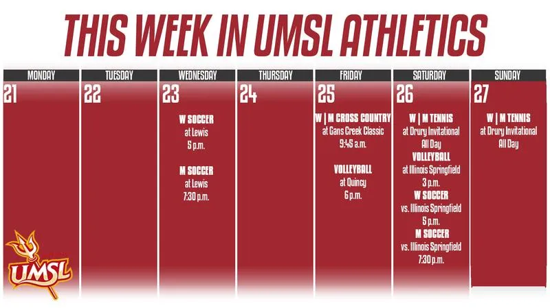 This Week in UMSL Athletics September 21 -- 27