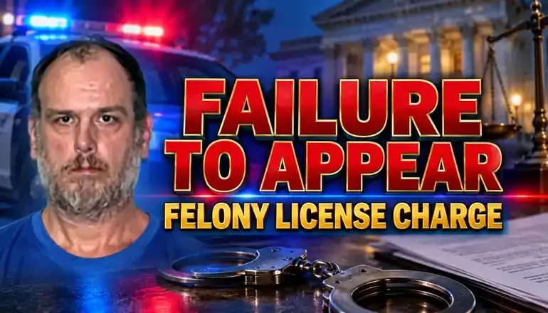Trenton man jailed after missing court in a felony license charge