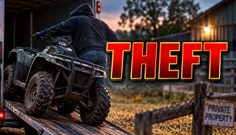 Mooresville man faces felonies in four-wheeler theft case