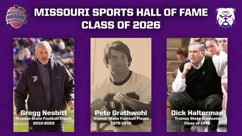 Three With Truman Ties Selected for 2026 Missouri Sports Hall of Fame Class