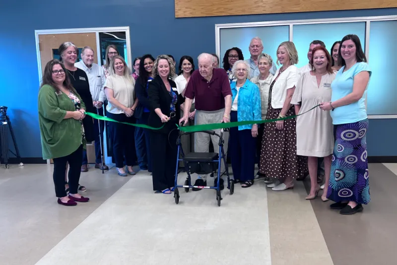 Stakeholders cut ribbon on Darr hub at O"Reilly Center for Hope