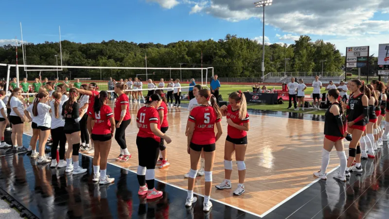 Jefferson City Volleyball sweeps Blair Oaks in outdoor match