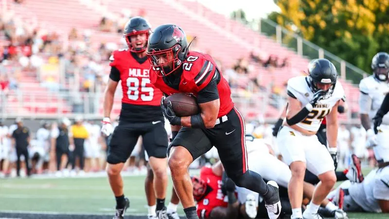 Mules Football Rushes Past Missouri Southern Saturday, 24-14
