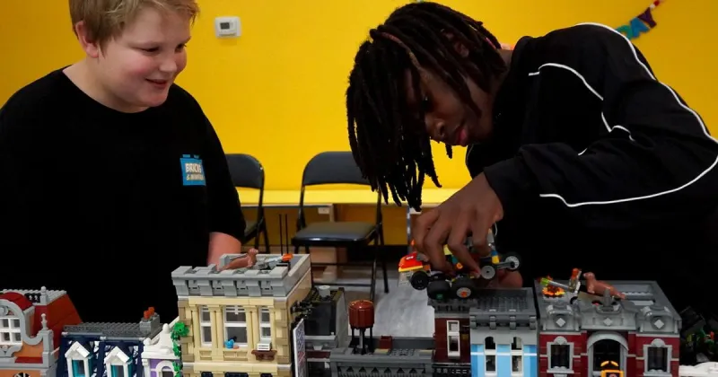 Community builds Lego city at recording-setting event