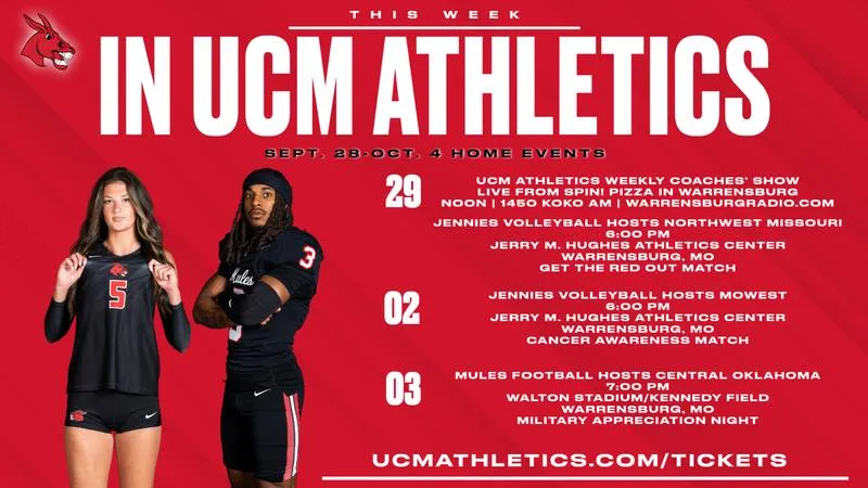 This Week in UCM Athletics: September 28-October 4