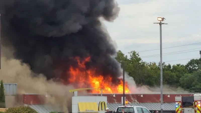 No injuries reported after fire damages McDonald's in Lebanon