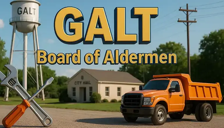 Galt aldermen hire clerk, discuss city project