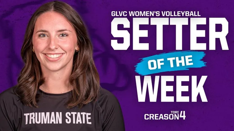 Creason Earns GLVC Setter of the Week Award