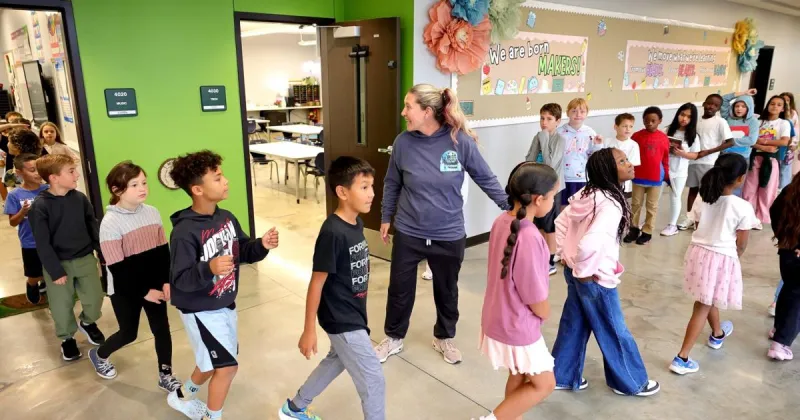 A rare new school opens its doors in rapidly growing Orchard Farm