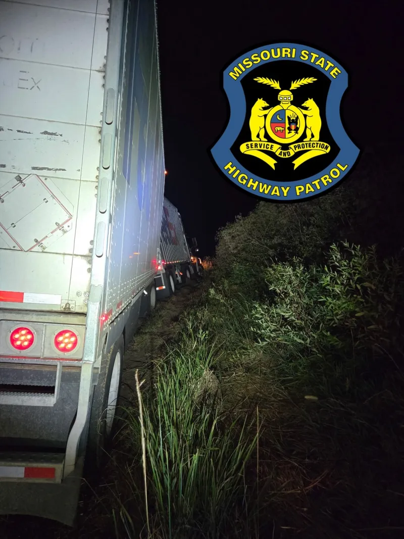 UPDATE: Tractor trailer that crashed Tuesday morning on I-70 in mid-Missouri's Cooper County is off roadway