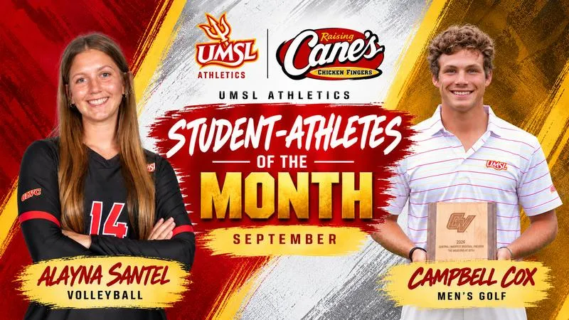Santel, Cox Named Raising Cane's Student-Athletes of the Month for September