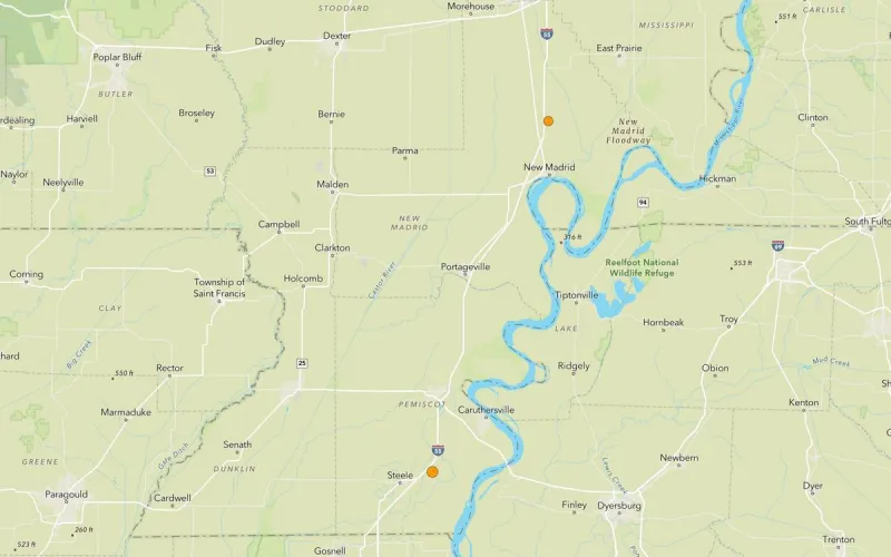 2 Earthquakes Hit Near I-55 in Missouri Friday Morning