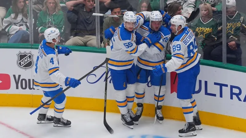 Mason McTavish scores right away in Blues debut in a 4-0 opening-night win over Stars