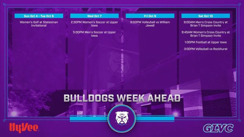 Bulldogs Week Ahead: Bulldogs Set for Busy Weekend