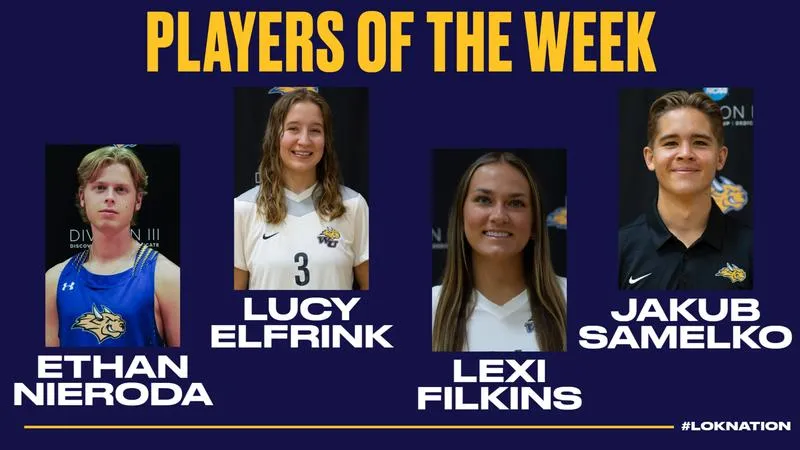 Four Gorloks Earn SLIAC Players of the Week Honors