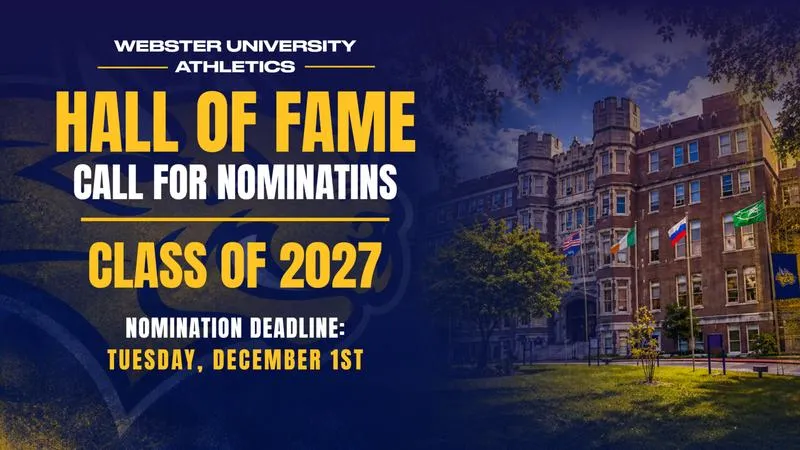 Webster University Athletics Calls for Hall of Fame Nominations for Class of 2027