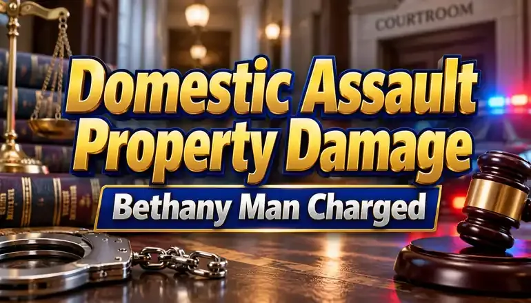 Bethany man charged with domestic assault and property damage