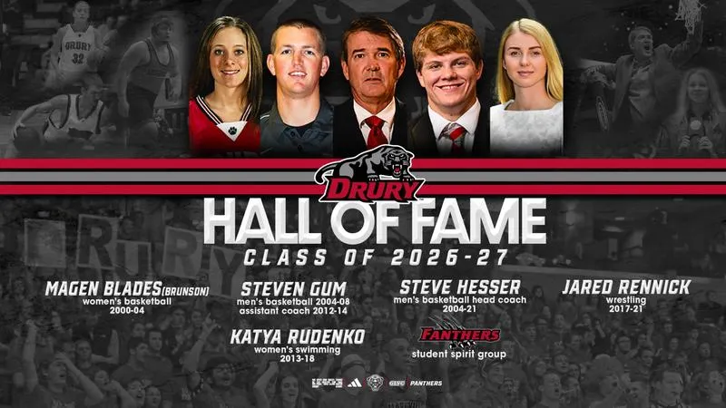 Drury Announces 2026-27 Athletics Hall of Fame Induction Class
