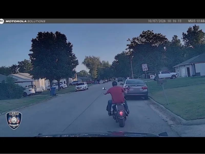 Baxter Springs man faces DUI, stolen vehicle charges after 100 mph motorcycle chase