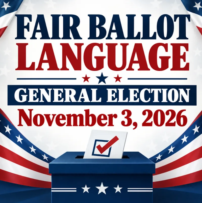 Fair Ballot Language for the General Election held November 3, 2026 - Constitutional Amendment No. 6