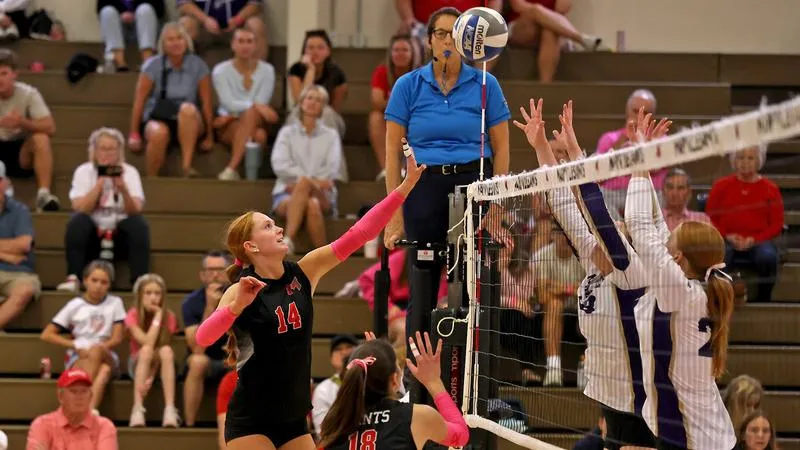 Volleyball Saints Roar Past McKendree in Three-Set Sweep