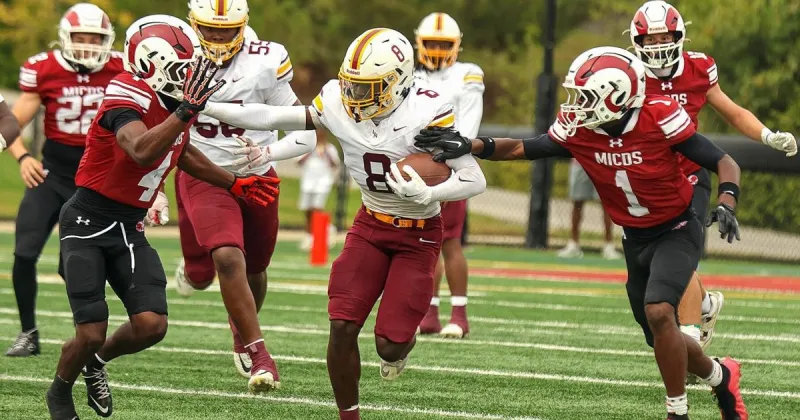 Kai Robinson rushes for 4 TDs and 310 yards to lead Lutheran North over MICDS