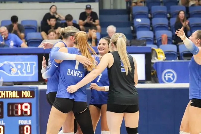 Hawks Fall in Four Sets at Truman State