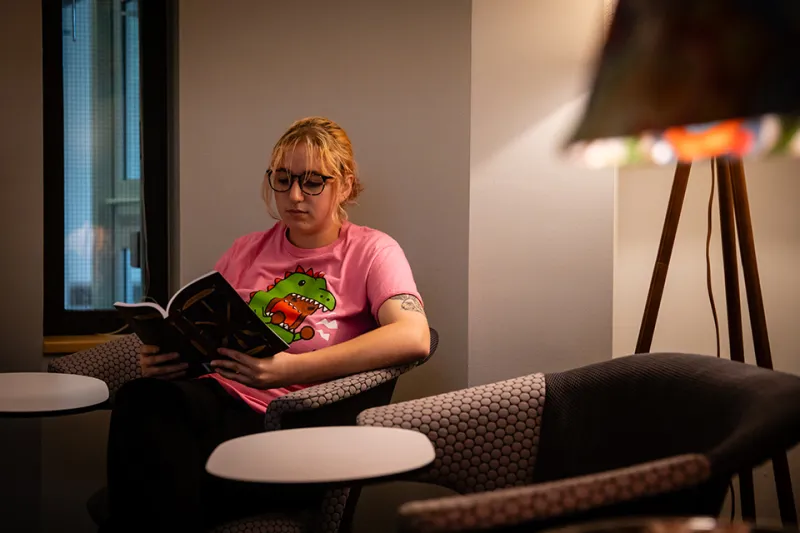 Remodeled lounge in Colden Hall offers place for student belonging