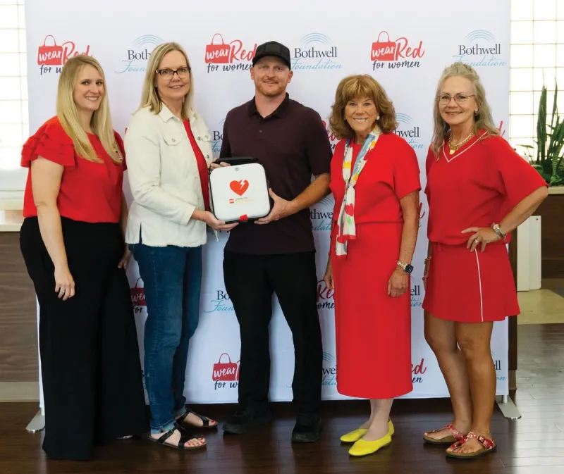 Wear Red for Women donates an AED to Sedalia Youth Football Leagu