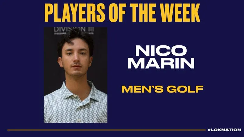 Marin Named SLIAC Men's Golfer of the Week