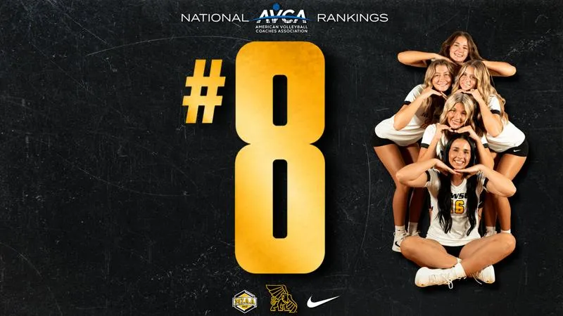 Volleyball drops one spot to No. 8 in latest AVCA rankings