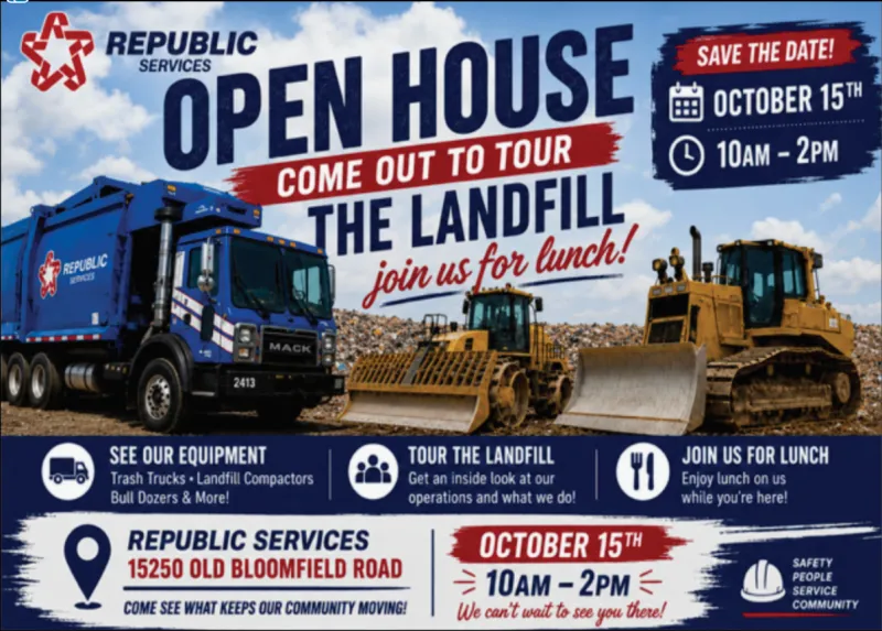 Republic Services Invites Community to Landfill Open House