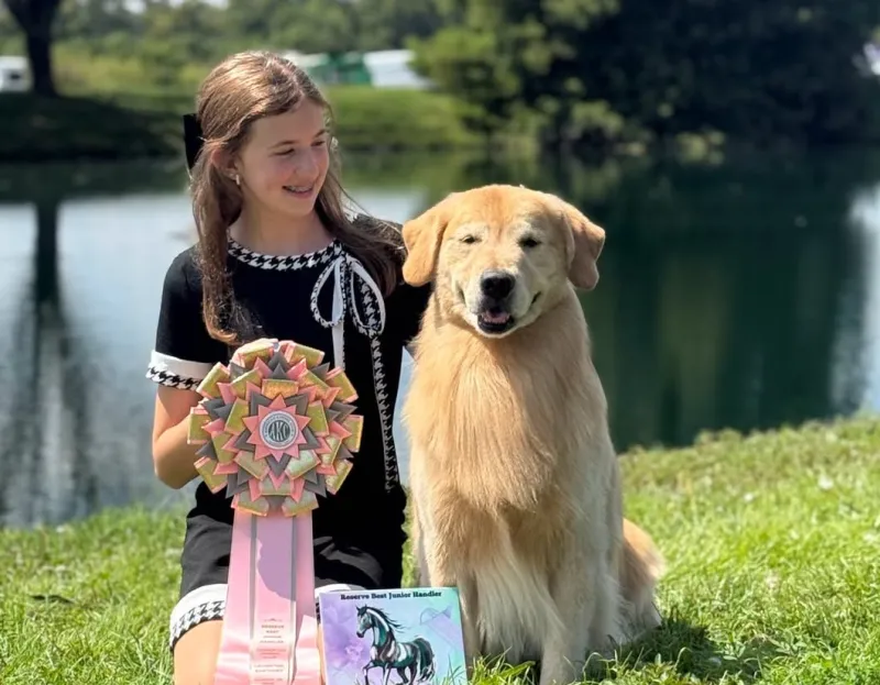 Lutheran South freshman wins award at dog show