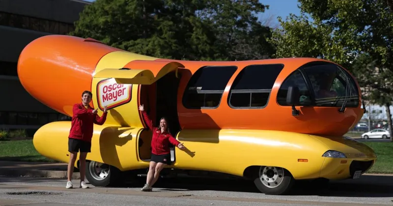Mizzou grad drives Wienermobile around the Midwest. It's in St. Louis this week.