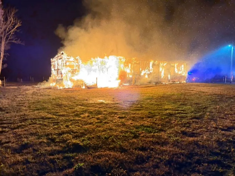 Fire consumes Mt. Zion Christian Church in Johnson County