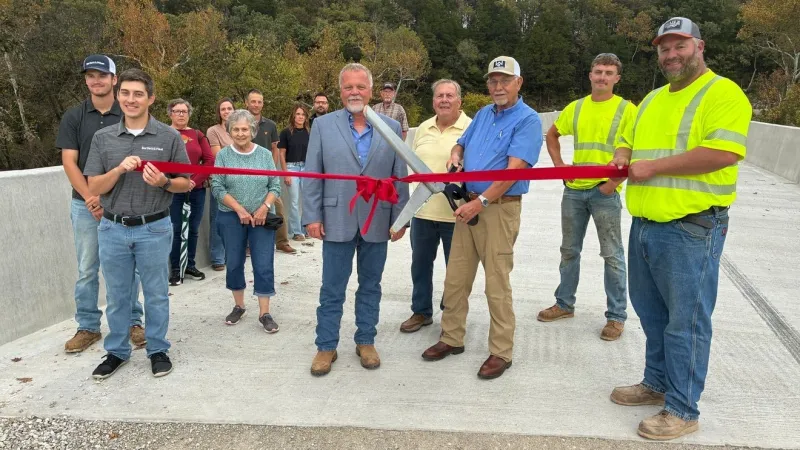 Osage County officials hold ribbon-cutting ceremony for new Westphalia bridge