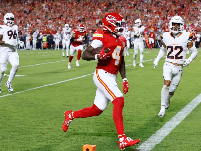 Chiefs LT Josh Simmons returns to practice, WR Rashee Rice appears unlikely to play vs Chargers
