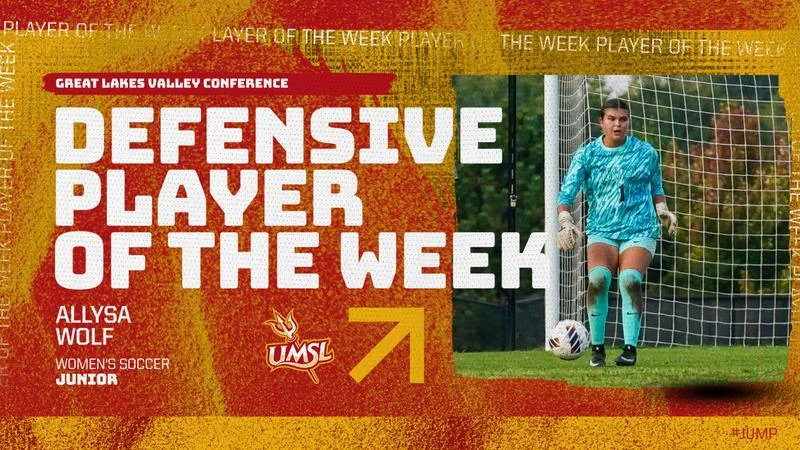 Wolf Named GLVC Defensive Player of the Week