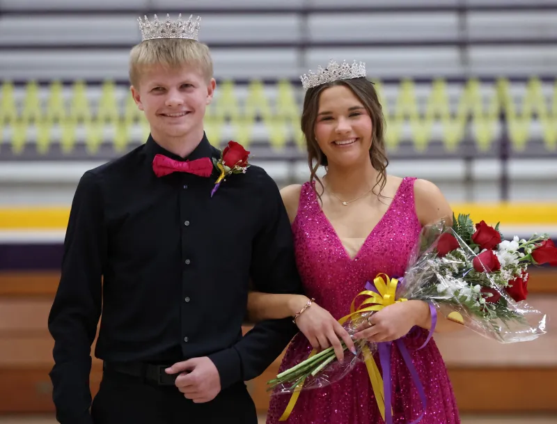 2026 Miss and Mr. Bloomfield High School are Laci Warner and Wyatt Golden