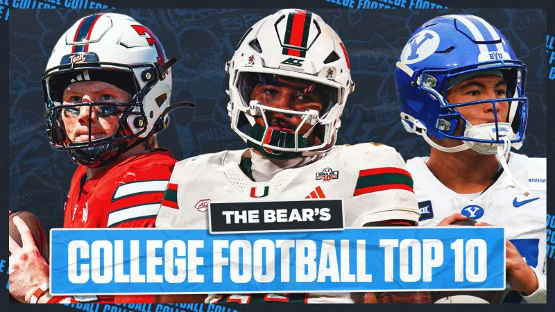 Chris 'The Bear' Fallica's 2026 College Football Top 10 - Week 8