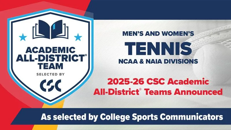 Two Blazers Earn CSC Tennis Academic All-District Honors
