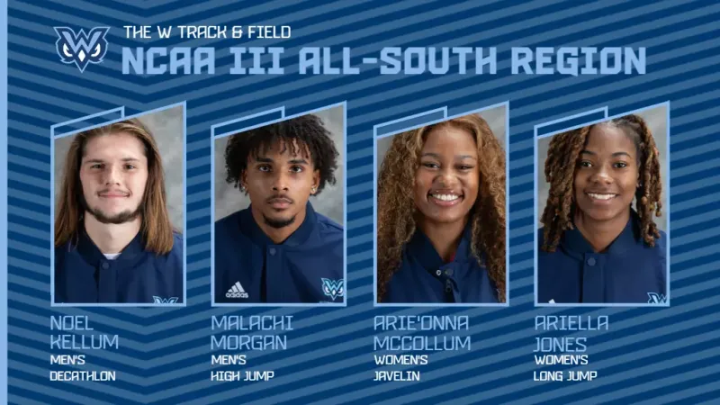 Four W Track & Field Athletes Earn All-Region Honors