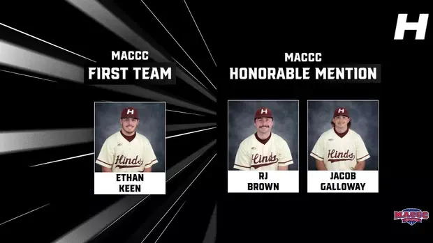Hinds Baseball Players Honored on All-MACCC Teams