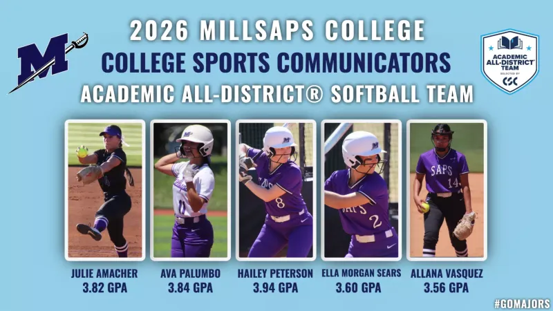 Millsaps Softball Honors Five Student-Athletes as CSC Academic All-District Selections