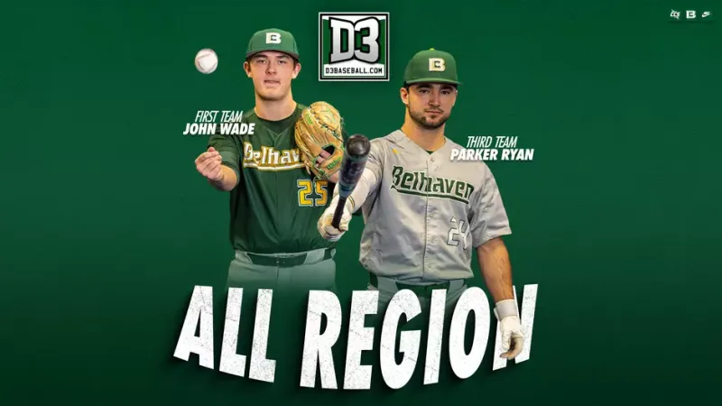 Belhaven Baseball's Wade, Ryan Earn All-Region Honors