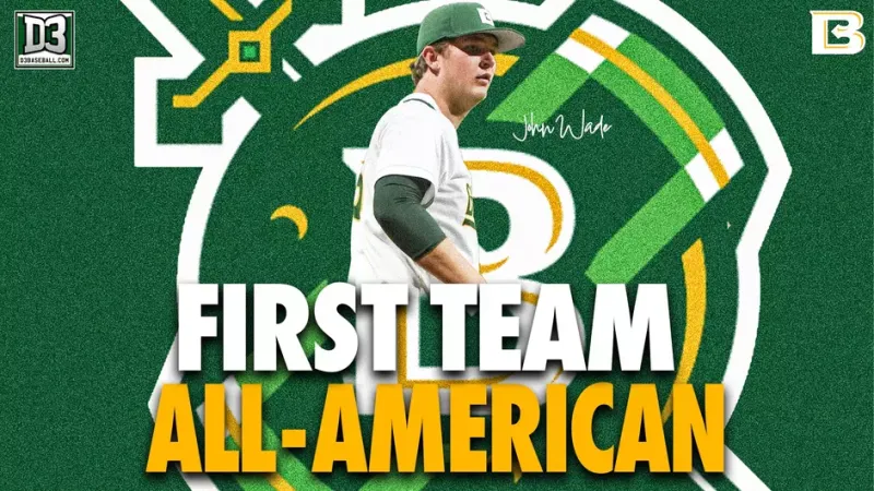Belhaven Pitcher John Wade Named D3Baseball.com First Team All-American
