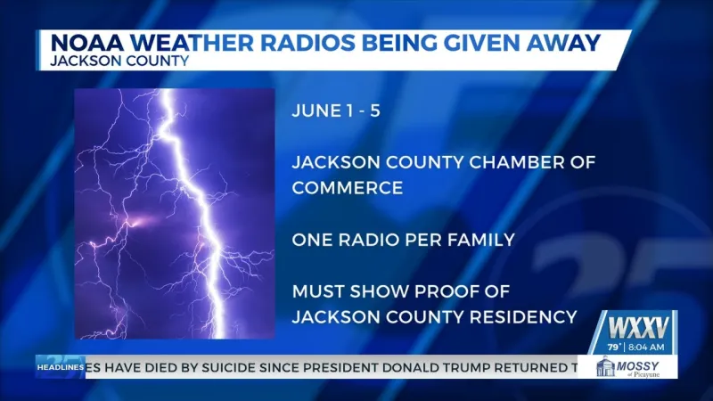 Chevron, Jackson County team up for weather radio giveaway