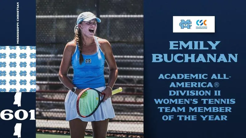 Women's Tennis: Buchanan Named CSC Academic All-America Division II Team Member of the Year